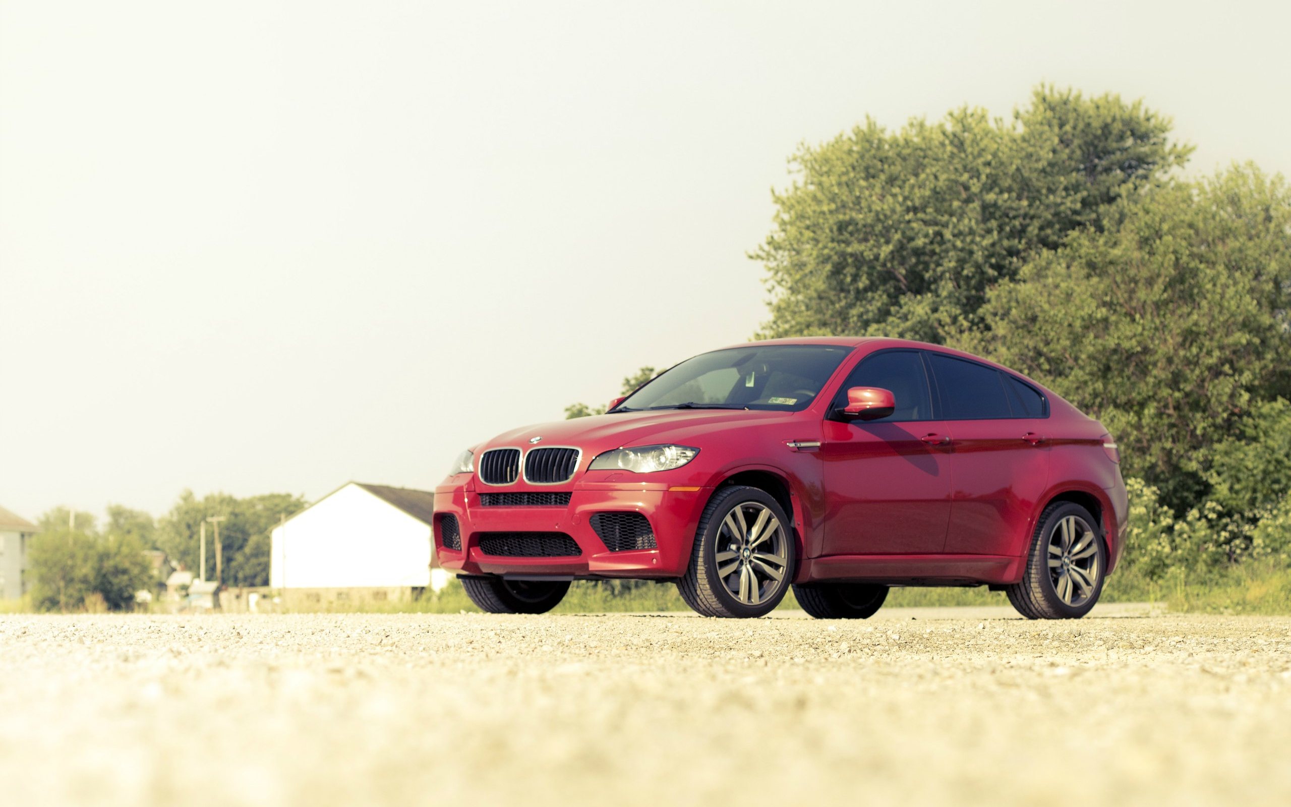 BMW x6m красный